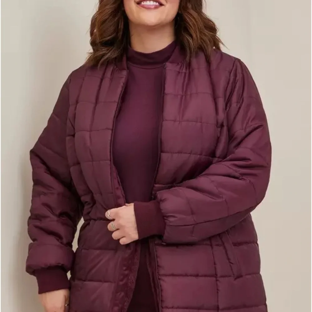 Black Torrid Nylon 3 In 1 Parka Puffer Coat Jacket size 2 - Picture 9 of 11